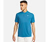 Nike Court Dri-Fit Blade Solid Polo (M) (Industrial Blue)