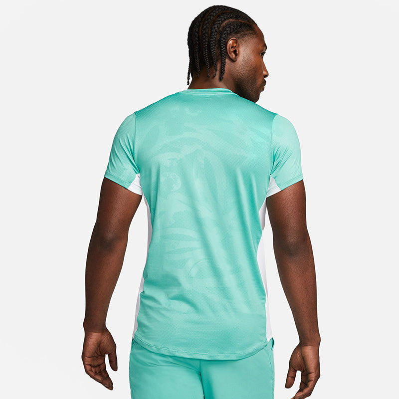 Nike Court Advantage Printed Top (M) (Teal) Nike