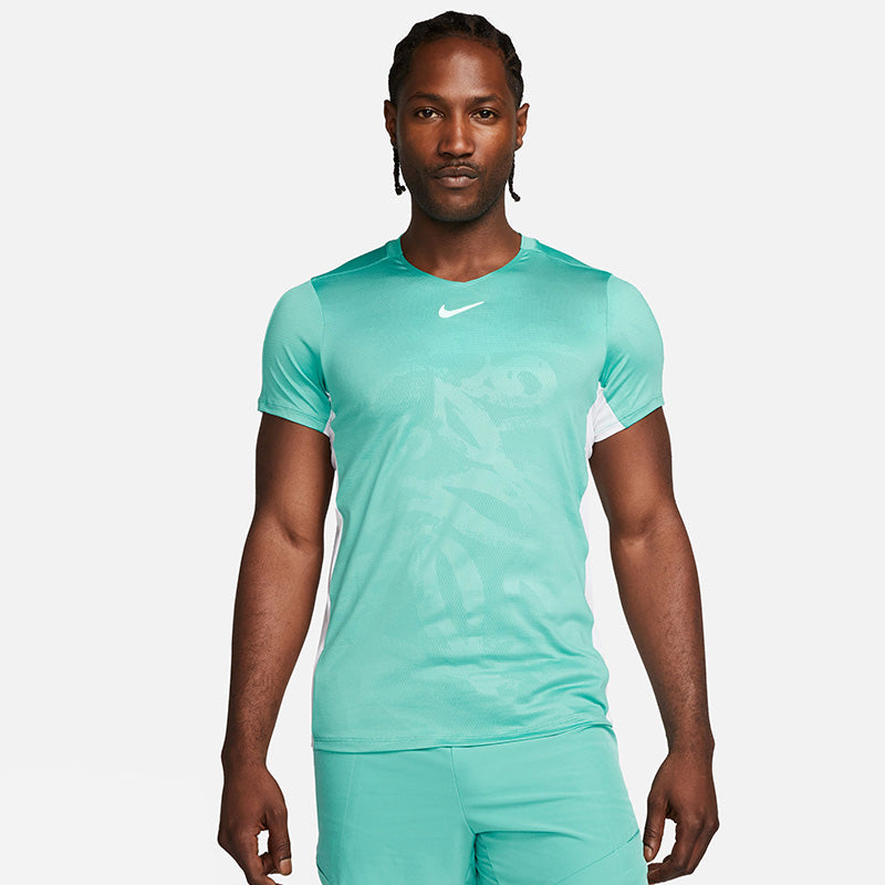 Nike Court Advantage Printed Top (M) (Teal) Nike
