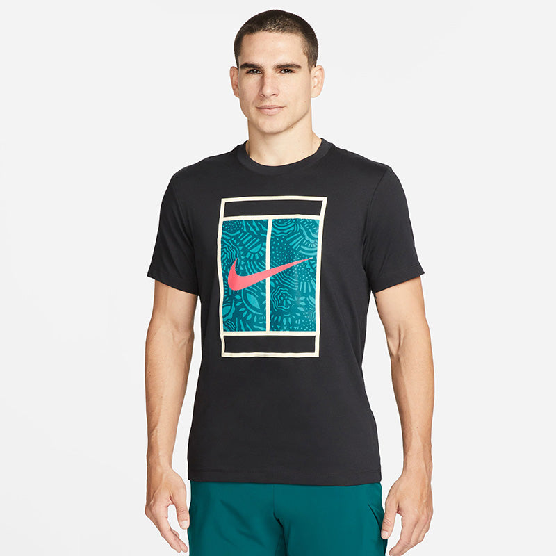 Nike Court Dri-Fit Tee (M) (Black)