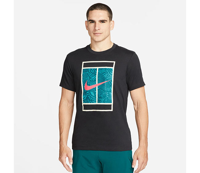 Nike Court Dri-Fit Tee (M) (Black)