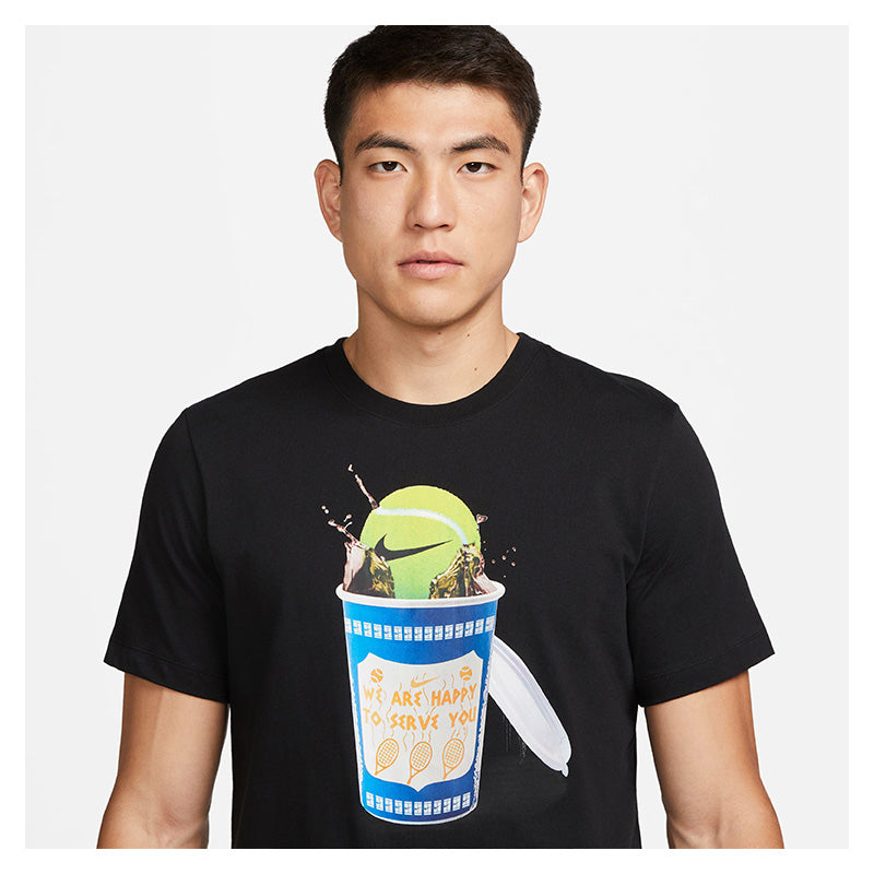 Nike Court Heritage Ny Tee (M) (Black) Nike