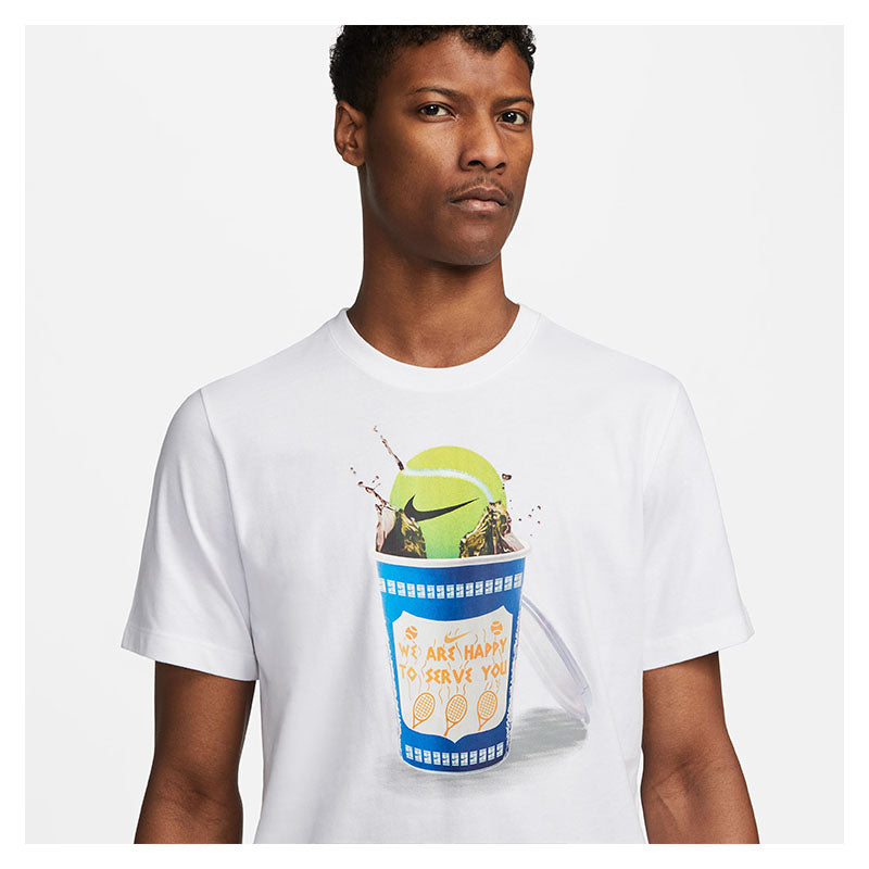 Nike Court Heritage Ny Tee (M) (White) Nike