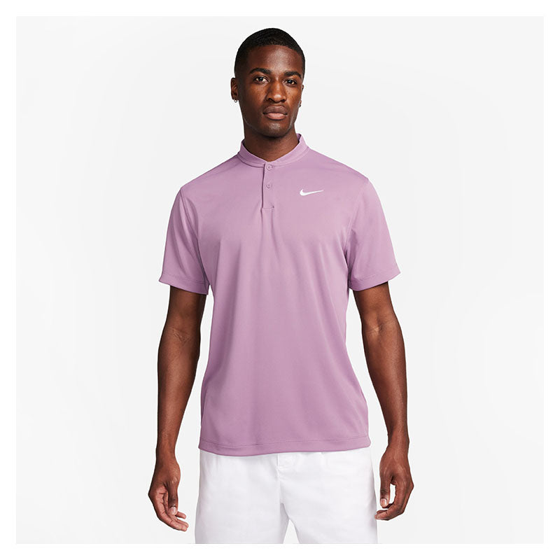 Nike Court Dri-Fit Blade Solid Polo (M) (Violet) Nike