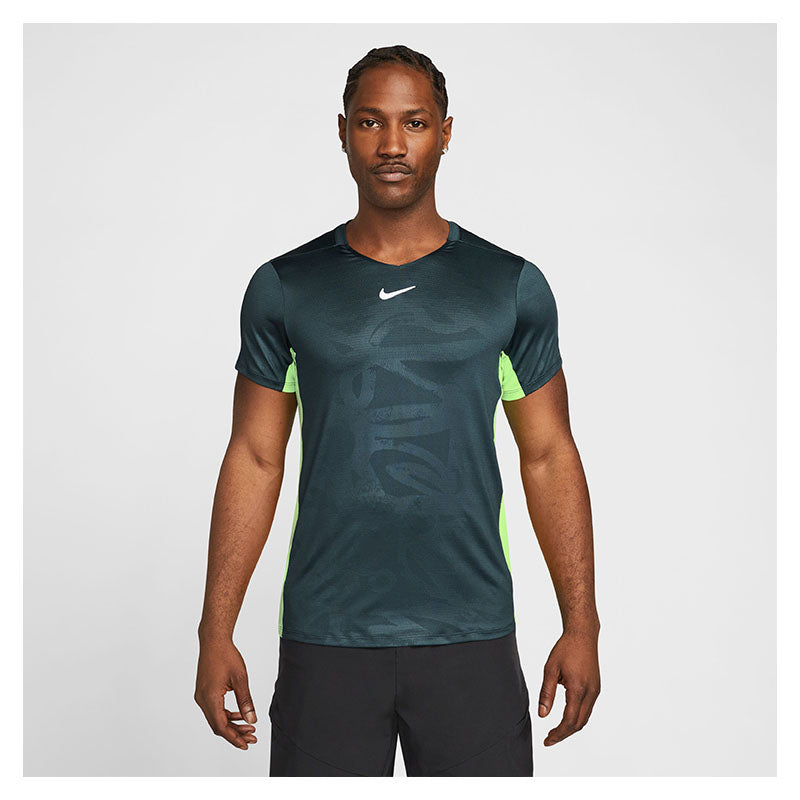 Nike Court Advantage Printed Top (M) (Deep Jungle)