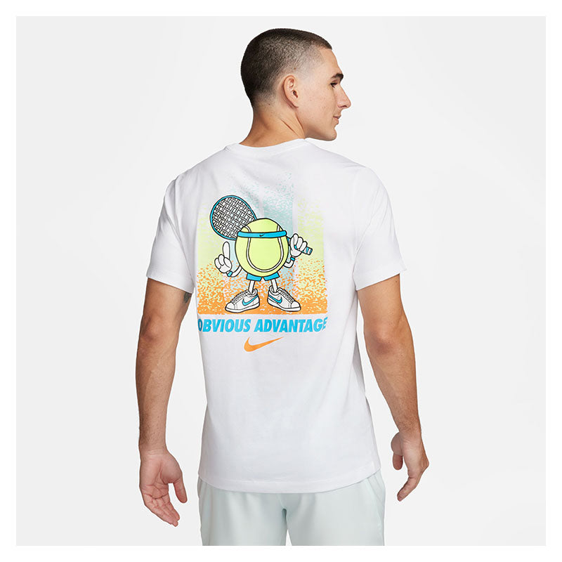 Nike Court Heritage Court Tee (M) (White)