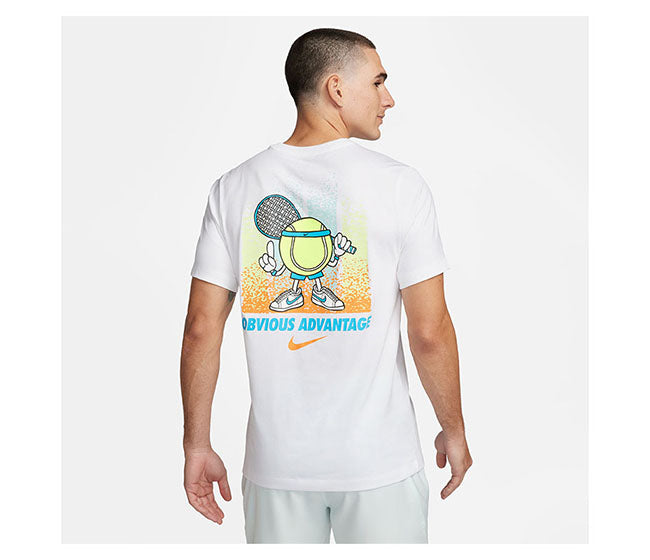 Nike Court Heritage Court Tee (M) (White)