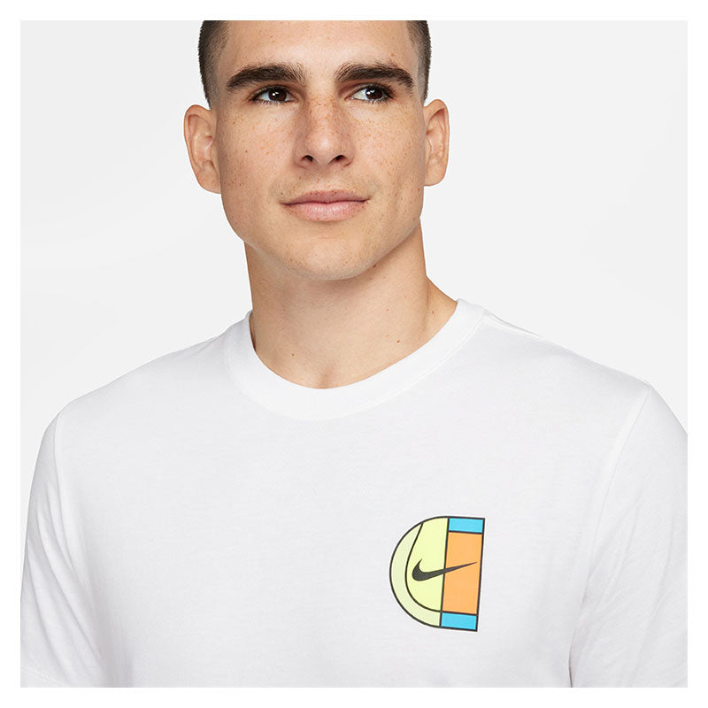 Nike Court Heritage Court Tee (M) (White)