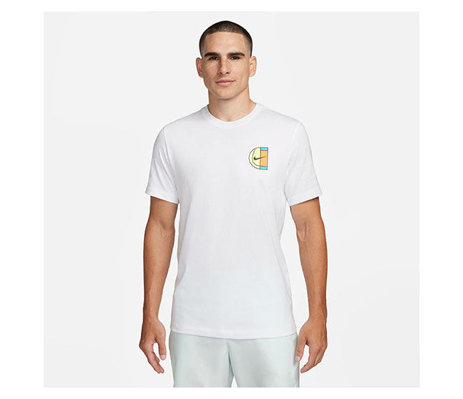 Nike Court Heritage Court Tee (M) (White)
