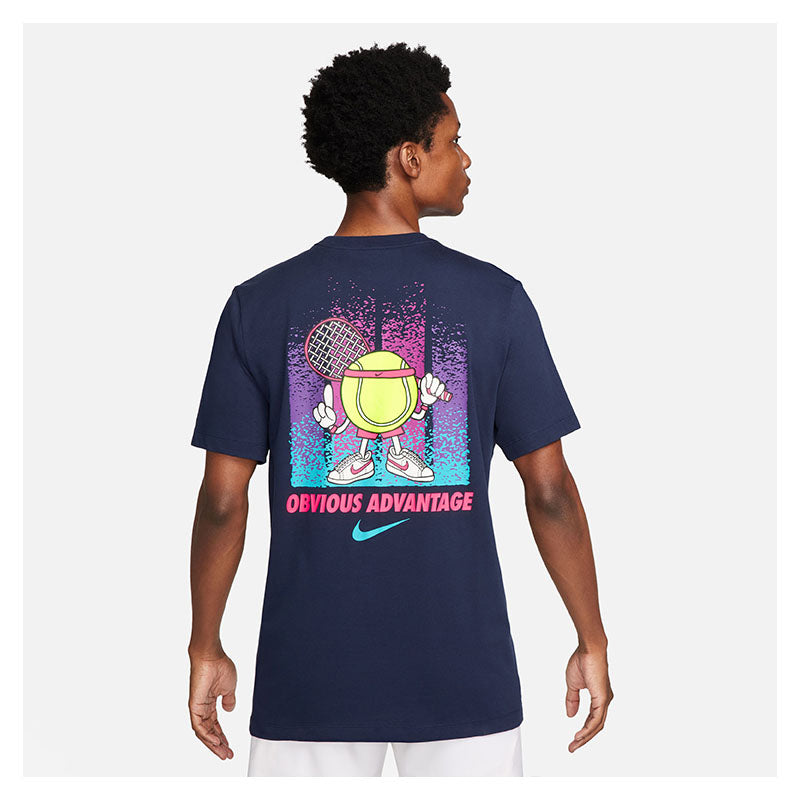 Nike Court Heritage Court Tee (M) (Navy) Nike