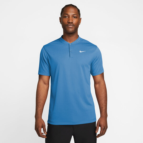 Nike Court Dri-Fit Blade Solid Polo (M) (Lt Photo Blue)