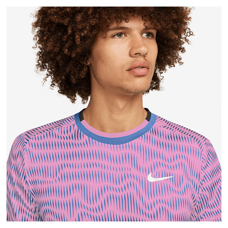 Nike Court Advantage Printed Top (M) (Playful Pink)