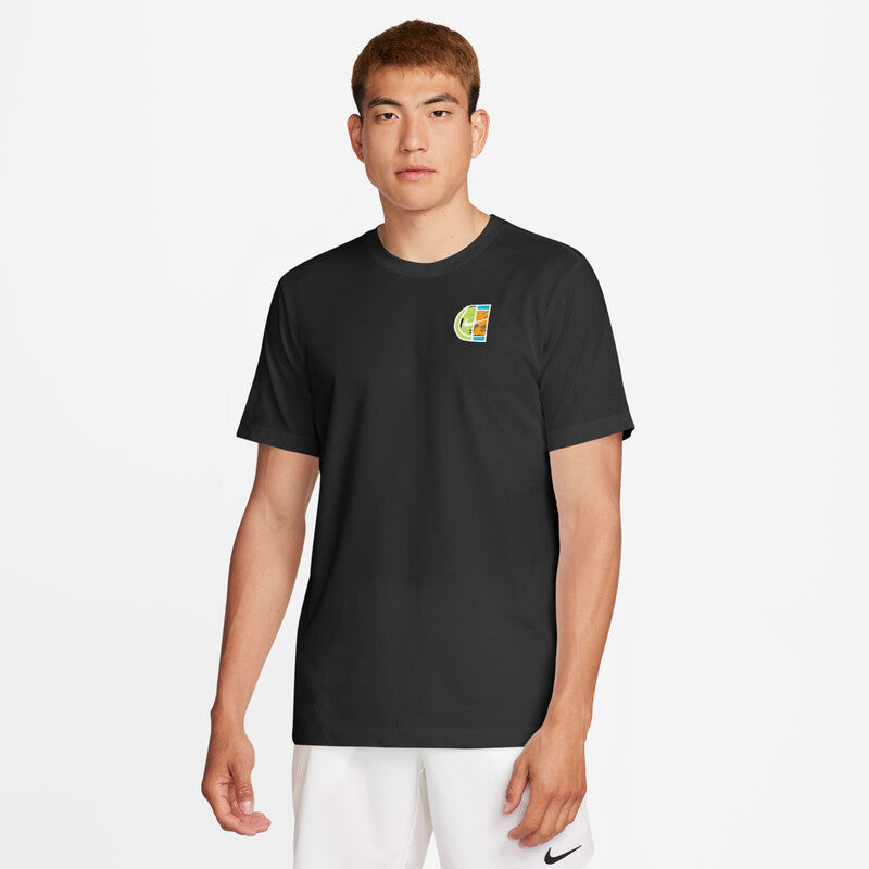 Nike Court Dri-Fit Court Sports Tee (M) (Black)