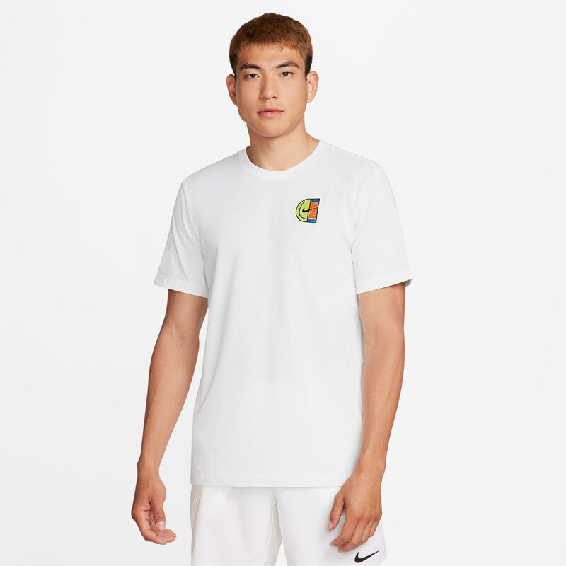 Nike Court Dri-Fit Court Sports Tee (M) (White) Nike