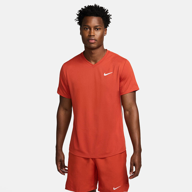 Nike Court Dri-Fit Victory Top (M) (Rust Factor)