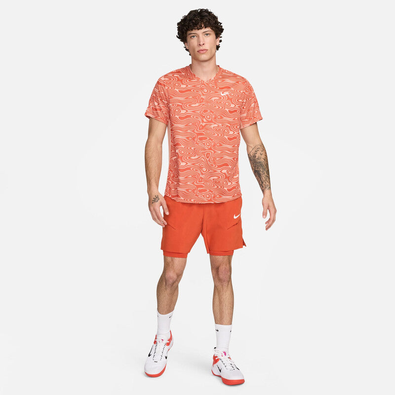 Nike Court Victory Novelty Top (M) (Rust Factor)