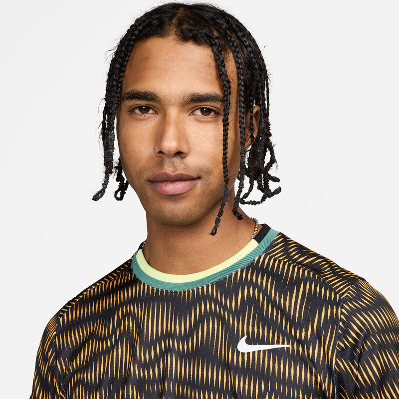 Nike Court Advantage Printed Top (M) (Black) Nike