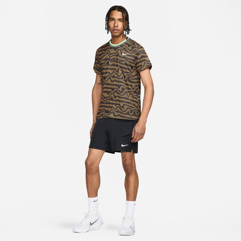 Nike Court Advantage Printed Top (M) (Black) Nike