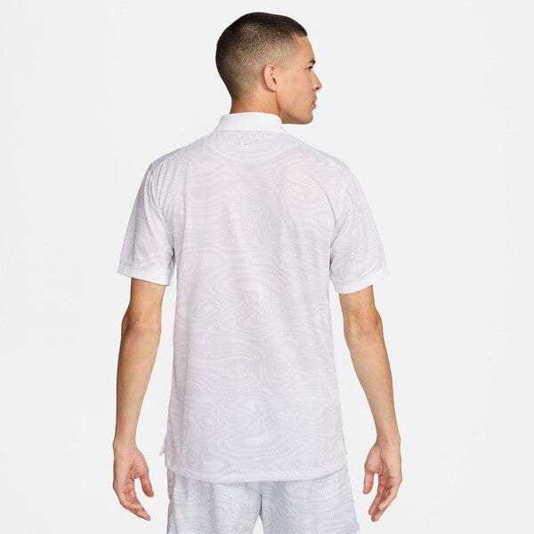 The Nike Heritage Printed Polo (M) (White)