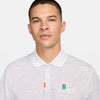 The Nike Heritage Printed Polo (M) (White)
