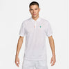 The Nike Heritage Printed Polo (M) (White)