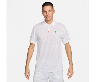 The Nike Heritage Printed Polo (M) (White)