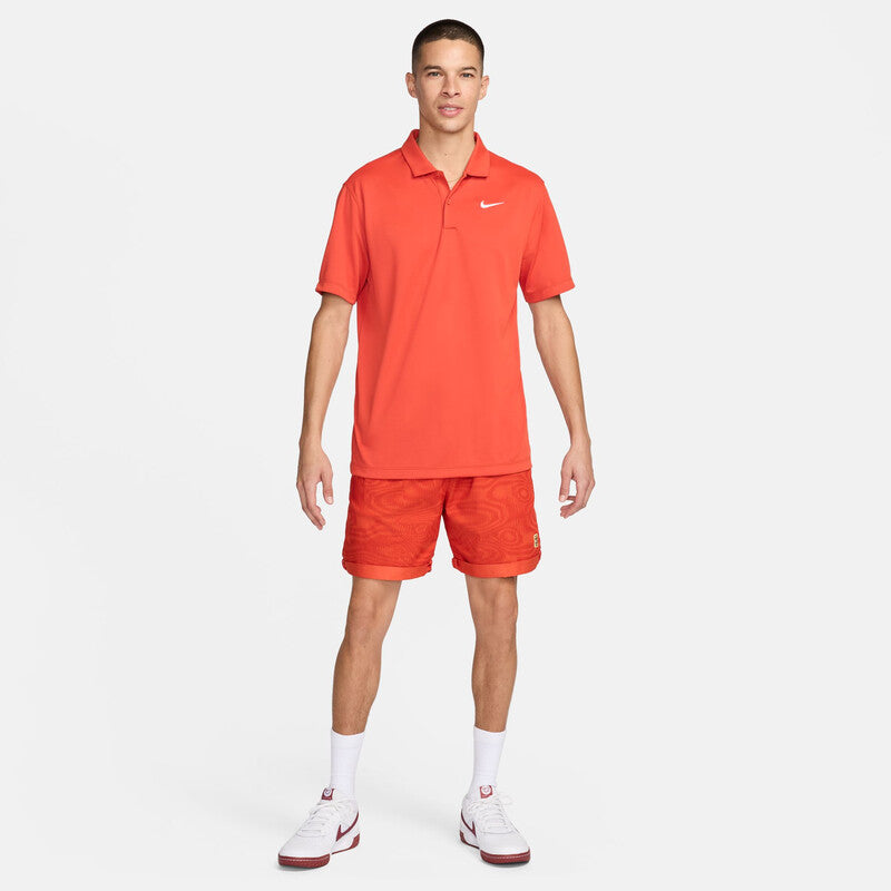 Nike Court Dri-Fit Solid Polo (M) (Rust Factor)