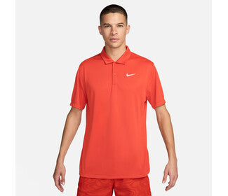 Nike Court Dri-Fit Solid Polo (M) (Rust Factor)