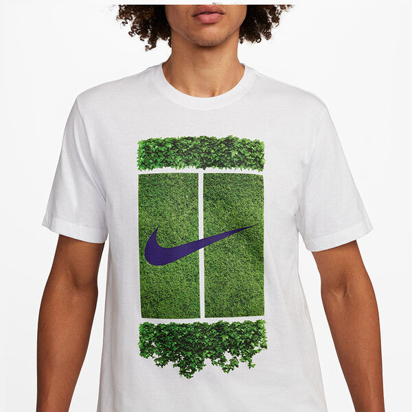 Nike Court Graphic Tee (M) (White)