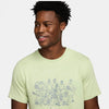 Nike Court Dri-Fit Graphic Tee (M) (Olive)