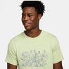 Nike Court Dri-Fit Graphic Tee (M) (Olive)