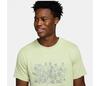 Nike Court Dri-Fit Graphic Tee (M) (Olive)