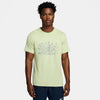 Nike Court Dri-Fit Graphic Tee (M) (Olive)
