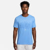Nike Court Dri-Fit Graphic Tee (M) (University Blue)