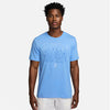 Nike Court Dri-Fit Graphic Tee (M) (University Blue)