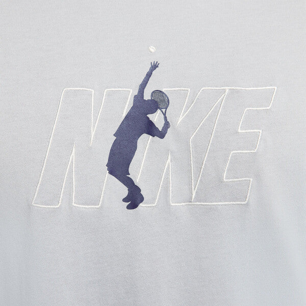 Nike Court Dri-Fit Tennis Graphic Tee (M) (Grey)