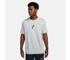 Nike Court Dri-Fit Tennis Graphic Tee (M) (Grey)