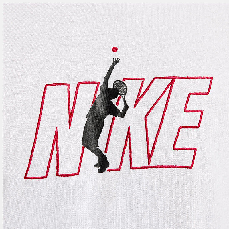 Nike Court Dri-Fit Tennis Graphic Tee (M) (White)