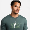Nike Court Dri-Fit Tennis Graphic Tee (M) (Vintage Green)