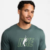 Nike Court Dri-Fit Tennis Graphic Tee (M) (Vintage Green)