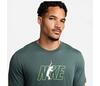 Nike Court Dri-Fit Tennis Graphic Tee (M) (Vintage Green)