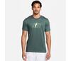 Nike Court Dri-Fit Tennis Graphic Tee (M) (Vintage Green)
