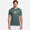 Nike Court Dri-Fit Tennis Graphic Tee (M) (Vintage Green)