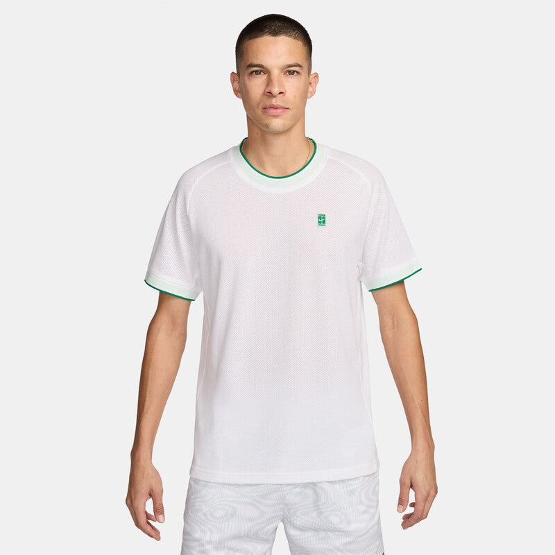 Nike Court Heritage Short Sleeve Top (M) (White) Nike