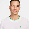 Nike Court Heritage Short Sleeve Top (M) (White) Nike