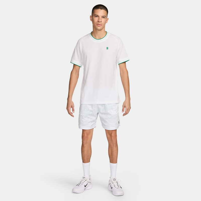Nike Court Heritage Short Sleeve Top (M) (White) Nike