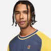 Nike Court Heritage Short Sleeve Top (M) (Thunder Blue) Nike