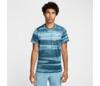 Nike Court Advantage Printed Top (M) (Denim Turquoise)