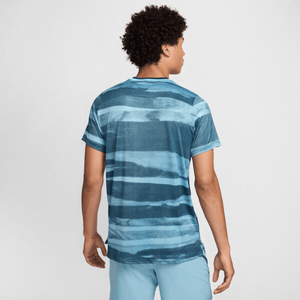 Nike Court Advantage Printed Top (M) (Denim Turquoise)