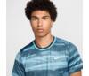 Nike Court Advantage Printed Top (M) (Denim Turquoise)